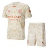 Officiële Voetbalshirt + Korte Broek Doelman Manchester City Derde 2024-25 - Kids